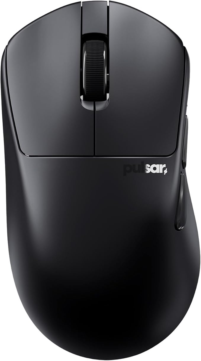 Pulsar Gaming Gears X3 Wireless Gaming Mouse Ultra Lightweight (1.94 oz/55g) Hybrid Ergonomic Optical Switch 32000 DPI 750 IPS XS-1 Sensor 8k Compatible (Left-Handed Medium Black)