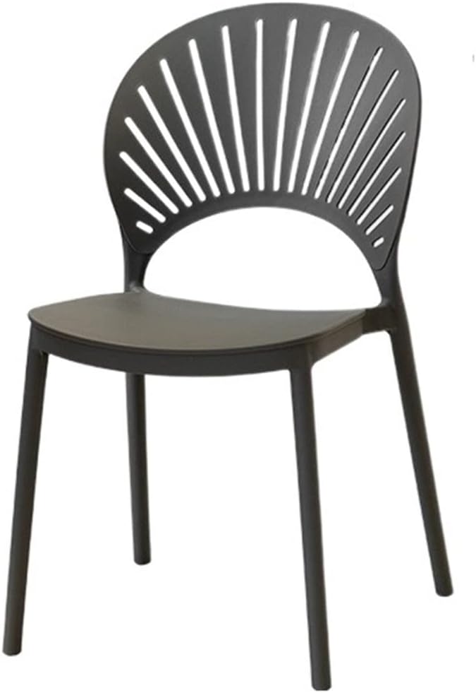 Adjustable Office Computer Chair with Armrest Dining Chair Backrest Home Outdoor Creative Leisure(Dark Gray)