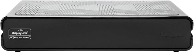 Targus Universal USB 3.0 Dual Video DV4K Laptop Docking Station with Charging Power &amp 5 USB 3.0 Ports for PC Mac &amp Android (DOCK177USZ)