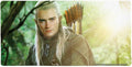 The Lord of The Rings Legolas Character Large Gaming Mouse Pad Desk Mat with Stitched Edges Non-Slip Base for Gamer Home and Office 31.5 x 15.7