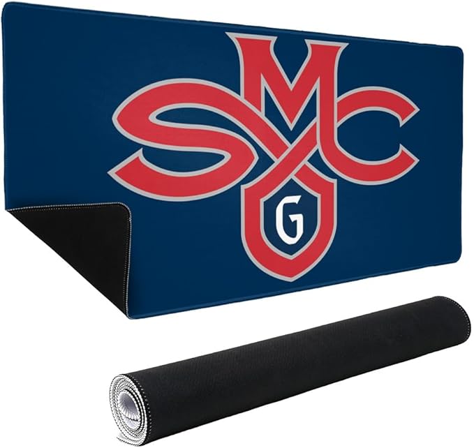Saint Mary's College Primary Logo Large Gaming Mouse Pad Desk Mat with Stitched Edges Non-Slip Base for Gamer Home and Office 31.5 x 15.7