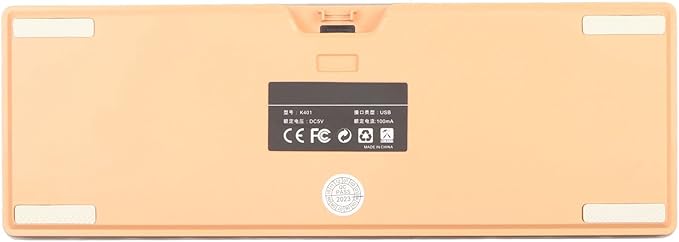 ZJchao Mini Keyboard Gaming Keyboard 60 Percent 61 Keys Keyboard Wired Gaming Keyboard RGB Imitated Mechanical Compact for Typist (Yellow Orange)