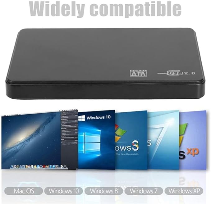 2.5 Inches External Hard Drive Disk USB 3.0 Portable PC Laptop PS4 PS3|Cables Adapters &amp Sockets - (Color Name: A 2T)