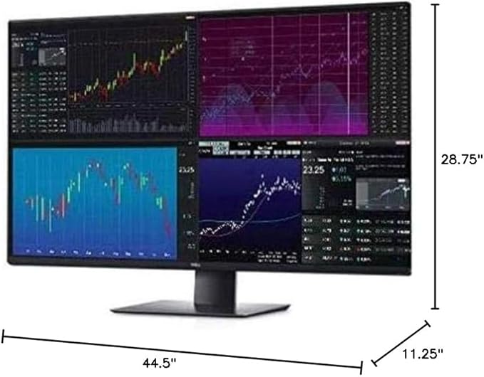 Dell U4320Q 43 Inch 2160p 4K UltraSharp IPS Thin Bezel Monitor HDMI DisplayPort USB-C VESA Certified Black