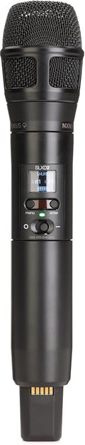 Shure SLXD2/N8SB Handheld Transmitter with Nexadyne 8/S Black Supercardioid Vocal Mic Capsule - for SLX-D Digital Wireless Microphone Systems Receiver Sold Separately | G58 Band (SLXD2/N8SB=-G58)