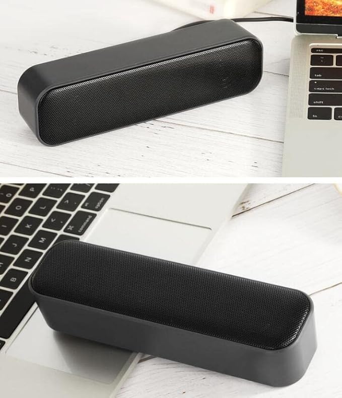 USB Computer Speakers Desktop Speaker USB Powered Mini Wired Soundbar for PC or Laptop