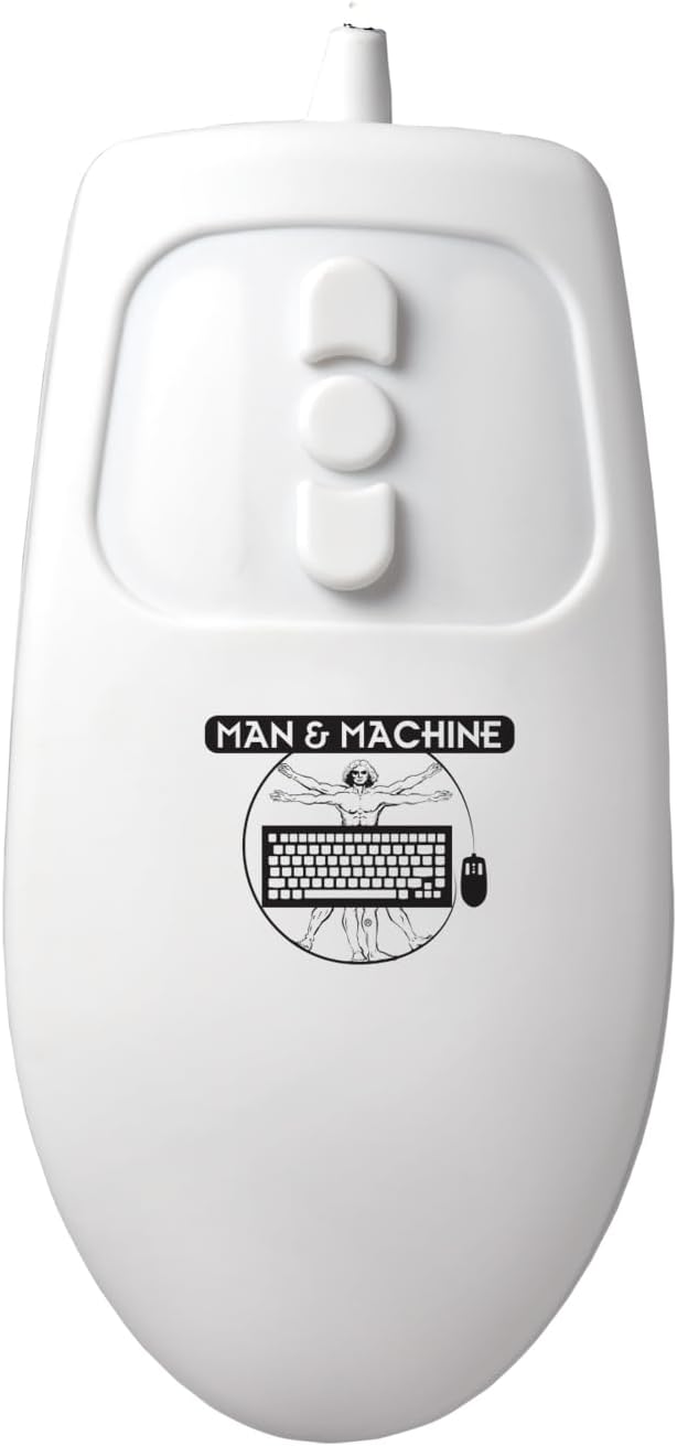 Man &amp Machine Mighty Mouse Sealed Waterproof - White