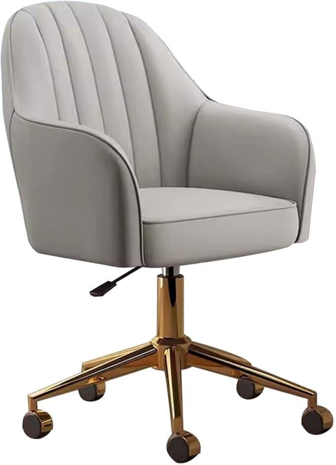 KITCISSL Video Game Chairs Computer Gaming Chair for Bedroom Desk Chair Gaming Chair Lift Makeup Chair Accent Chairs Dormitory Swivel Office Chair for Living Room Home Office (Color : Gray C)