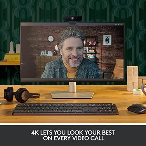 Logitech Brio 4K Webcam Ultra 4K HD Video Calling (Renewed)