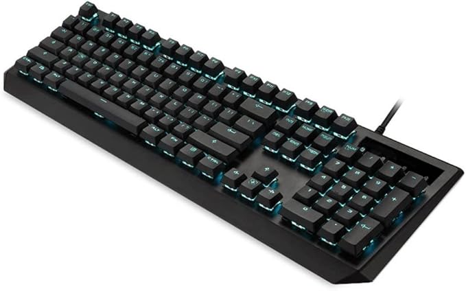 Mechanical Gaming Keyboard USB Wired Keyboard Anti-ghosting Gaming Keyboard Full Size PC Keyboard for Laptop Desktop Computer 104 Key Black