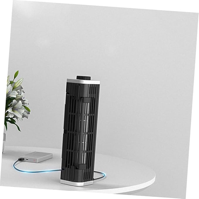 USB Laptop Cooler Adjustable Cooling Fan with Holder for Heat Dissipation Compact Black Desktop Radiator with USB Power for Laptops Tablets and Phones