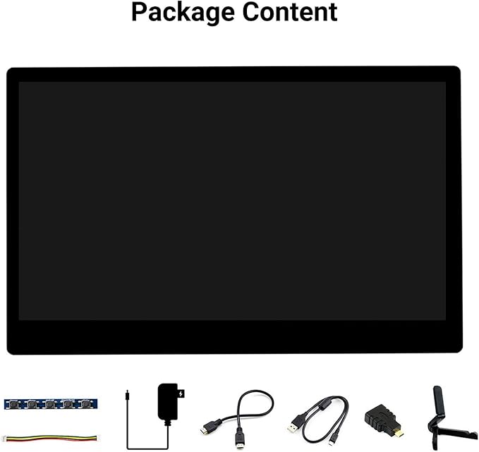 waveshare 11.6inch Capacitive Touch LCD Screen Compatible with Raspberry Pi4B/3B+/3A+/2B/B+/A+/Zero/Zero W/WH/Zero 2W CM3+/4 1920×1080 Resolution HDMI IPS Supports Jetson Nano/Windows