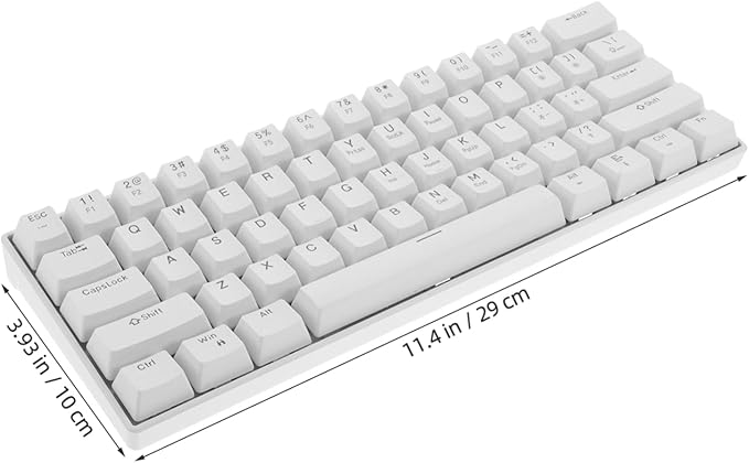 MERRYHAPY Keys Mechanical Gaming Keyboard Compact RGB Backlit Design Wired Keyboard for Pc and Laptop for Gaming and Office Use