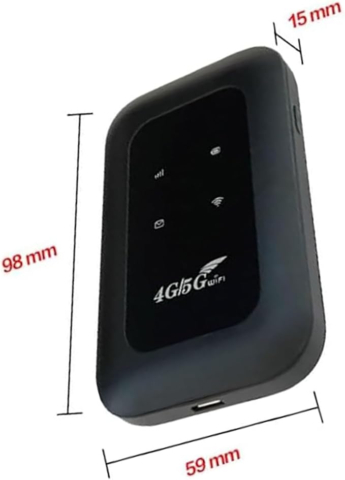Convergek All-Network Portable WiFi Wireless Routers Mobile Network Hotspot | Power on and Use Travel Router Pocket Wi-Fi for Travel Business (White)