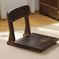 ELEFOCUS Japanese Style Solid Timber backrest Chair Home Tatami seat Comfortable Sofa Japanese Style Solid Timber Floor Chair(Charcoal Burner 1)
