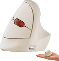 DAREU Ergonomic Vertical Wireless Mouse for Small Hands2.4GHz / BT Optical Vertical Mice with Ergo Design for Comfort and Reduced Wrist Strain3 Multi-Device Connectivity for Computer/PC/Laptop