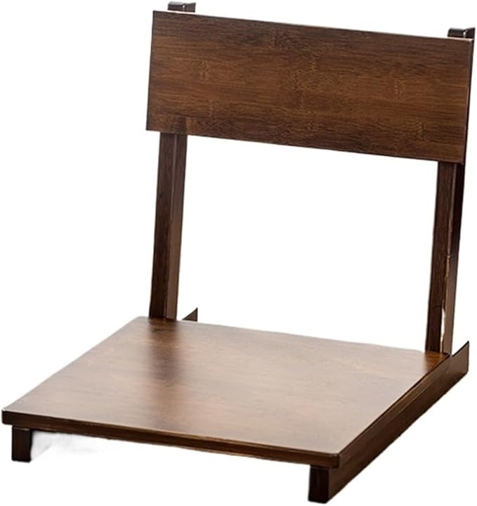 Portable Floor Chair Bedroom Living Room Tatami Chair Wooden Floor Tatami Lazy Chair Single Person Bay Window Chair with Back Support for Video-Gaming Reading Resting (Col