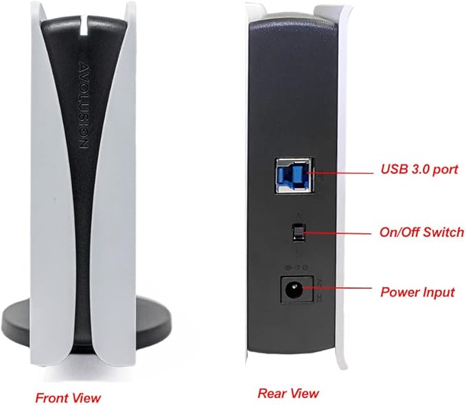 Avolusion PRO-5Y (White) 8TB USB 3.0 External Gaming Hard Drive for PS5 / PS4 Game Console (Renewed)