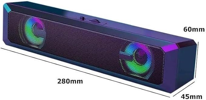 Wired Powerful Computer Speaker Bar Stereo Subwoofer Bass Music Player Surround Sound Box for PC Theater TV