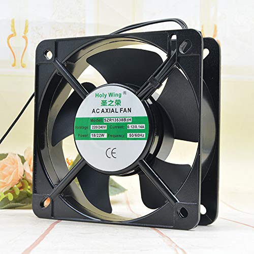 High-Performance 13cm Metal Cooling Fan SZR13538B2H - 220V 0.12A Ideal for Laptops and Electronics