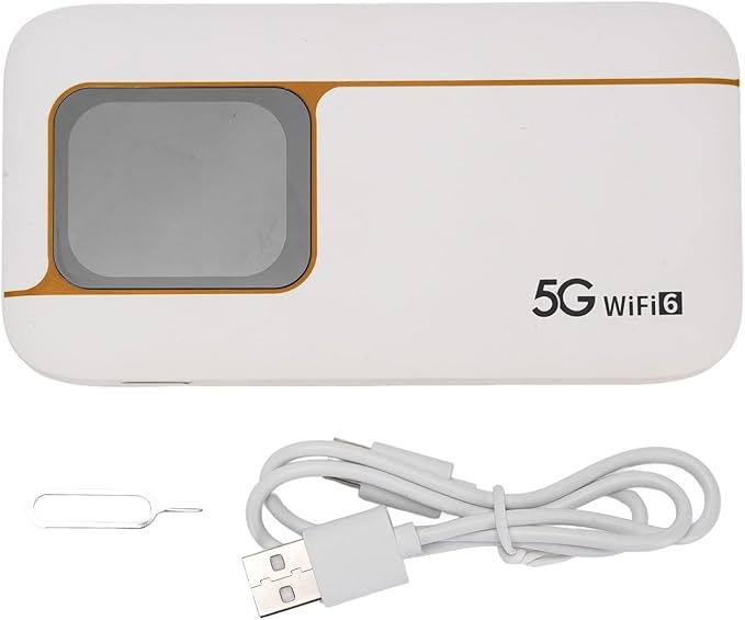 Estink 5G Mobile Hotspot with SIM Card Slot Portable WiFi 6 Router 2.77Gbps Ultra High Speed 7100mAh Battery IP67 for Travel Home Gaming