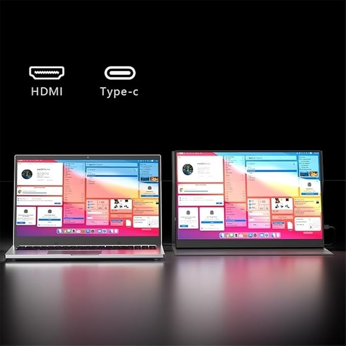 Portable Laptop Monitor 17.3 Inch 144hz 2.5K IPS Laptop External Expansion Screen 100% SRGB 300nit Portable Monitor Gaming Display