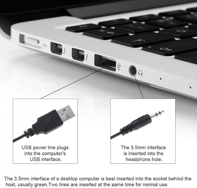 JSEIAJB 11W Subwoofer Portable Music Computer Speaker with 3.5mm Audio Plug for Desktop TV PC