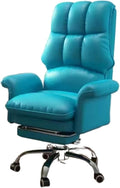 Gaming Chair Home Computer Chair Office Chair Gaming Chair Backrest Lifting Swivel Chair Comfortable Long Sitting Chair Sofa Seat Chair (Color : Blue)