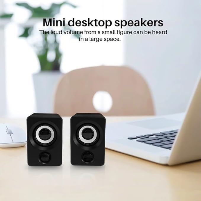 Surround Computer Speakers with Stereo Wired Powered Multimedia Speaker for PC/Laptops/Smart Phone