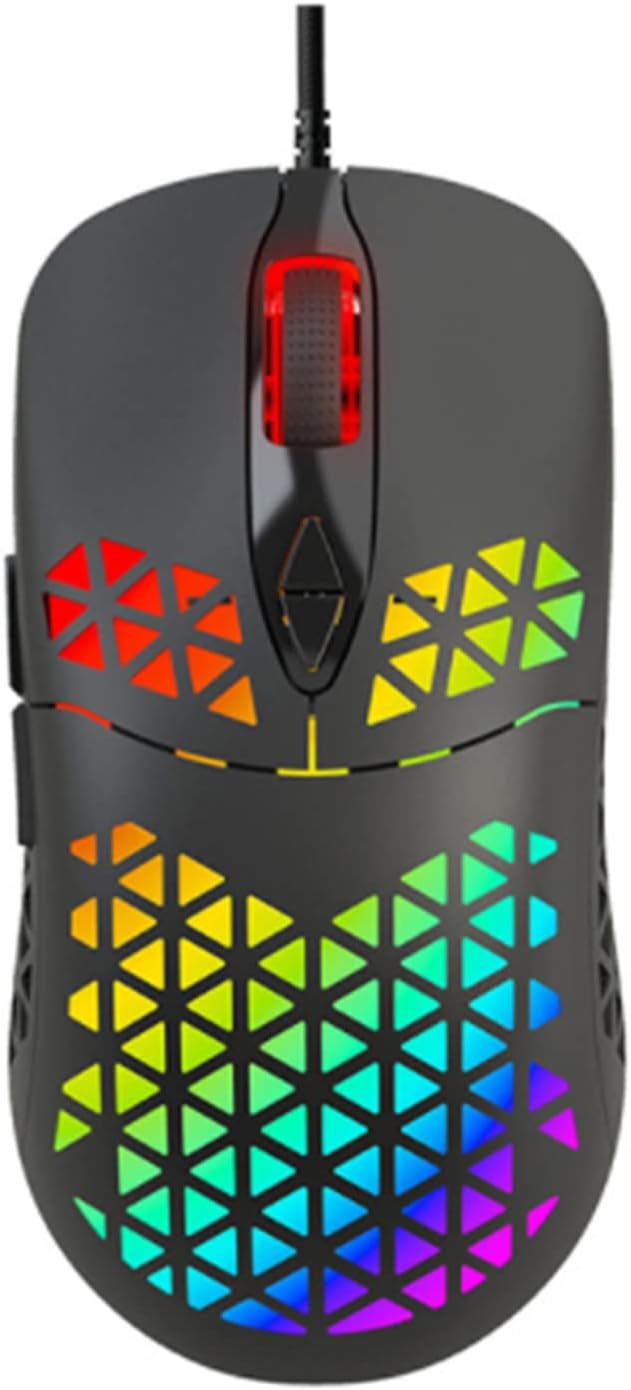 Mechanical Keyboard and Mouse Wired Gaming Keyboard Blue Switch 104 Keys Rainbow Backlit Keyboard and Wired Mouse 3200 DPI for PC Computer Gamer
