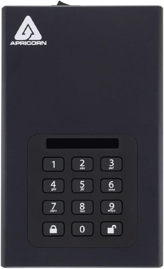 Apricorn 18TB Aegis Padlock DT 256-Bit Encrypted USB 3.0 Hard Drive (ADT-3PL256-18TB)