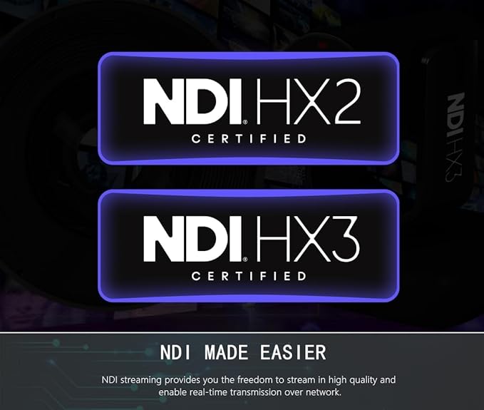 AVKANS AI Auto Tracking NDI HX3 PTZ Camera 30X Zoom Live Streaming HDMI SDI PTZ for Church Worship and Live Event (Black 30X AI Tracking Camera)