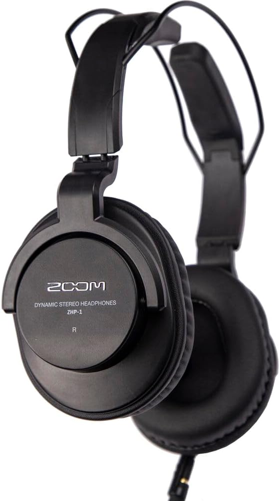 Zoom ZDM-1 Podcast Mic Pack Podcast Dynamic Microphone ZHP-1 Headphones TPS-4 Tripod Windscreen 2-Meter XLR Cable for Recording &amp Streaming Podcasts + Cleaning kit