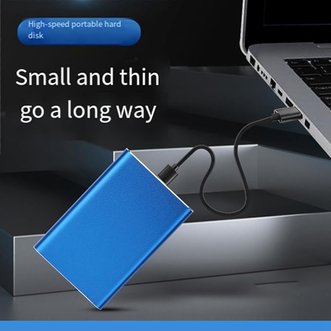 2.5Inch External Mobile Hard Disk High Speed USB 3.0 640GB Storage Portable Hard Disk for Laptop Desktop PC Black 500450379A4