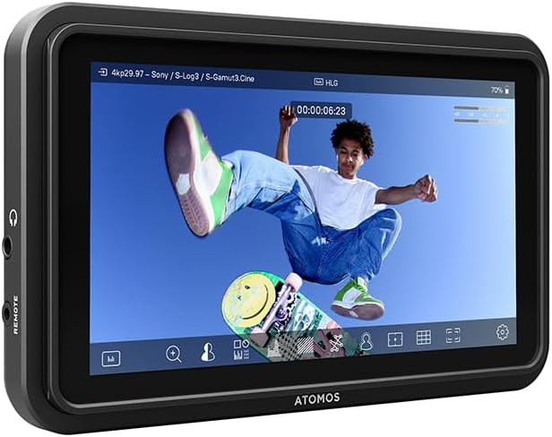 Atomos Shinobi GO 5 HDR Touchscreen Monitor Bundle with Watson NP-F770 Battery Pack Watson Compact Charger Batteries Sun Hood for Shinobi II (Black)