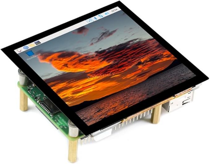 4inch HDMI Capacitive Touch IPS LCD Display (C) Screen Resolution 720×720 Compatible with Raspberry Pi 5 4 3 Jetson Nano AI PC Windows 11/10 / 8.1/8 / 7