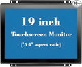 19 Inch Open Frame Capacitive Touchscreen Monitor 1280x1024 Resolution 5:4 Aspect Ratio WaterproofVESA+Panel Mount for Kiosk Automation POSVendingHMI and Digital Signage 7x24h Work