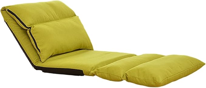 BTZHY Floor Chair Floor Recliner Foldable Tatami Lazy Sofa Recliner Adjustable Home Leisure Window Chair Nursing Chair Family Balcony Meditation Chair Watching TV Chair(Green)