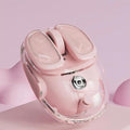 EWEADN Q9 Wireless Clear Mouse Dual Mode Bluetooth &amp 2.4G USB Computer Mouse with RGB Lighting Silent Clicks Multi-Device Compatibility for Laptop PC MacBook iPad Cute Mouse-Pink