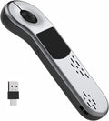 Air Mouse for PC/iOS/Android with Touchpad Bluetooth 2.4G Remote Control for PowerPoint/Keynote/Tiktok/Camera/Kindle App Rechargeable Wireless Presentation for PPT Pointer (Silver)