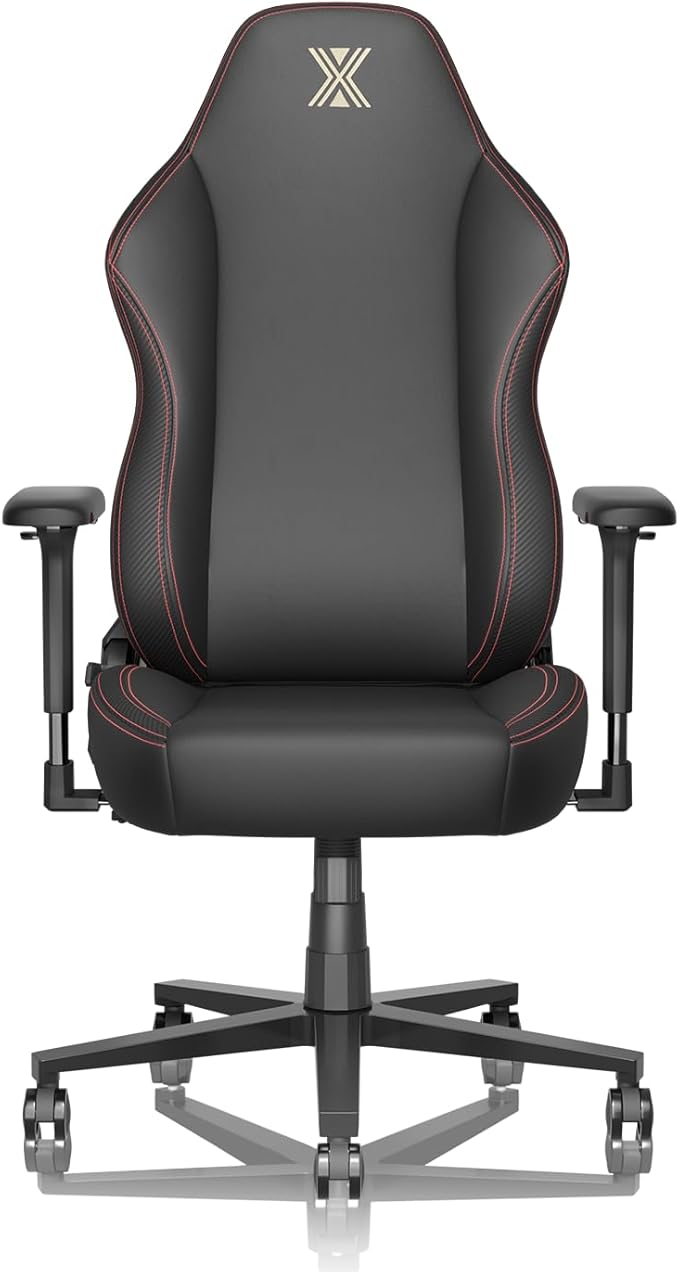 PC Gaming Chair Ergonomic Office Chair Desk Chair with Lumbar Support Flip Up Arms Headrest PU Leather Executive High Back Computer Chair for Adults Women Men (PU Black)