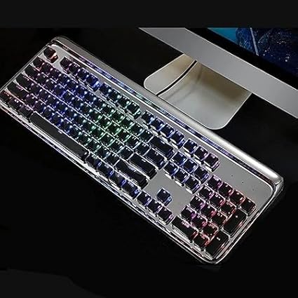 Pc Gaming Keyboards Keycap Set with Translucent Layer for Mechanical Keyboard Full 108-Key Set