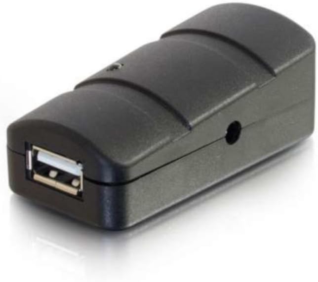 C2G Legrand USB Extender 1 Port Extender Superbooster Extender Dongle Receiver Signal Extender Receiver Black 1 Count C2G 54284