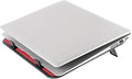 Laptop Cooling Pad USB Powered Dual Quiet Fans Anti-Slip Metal Panel Stand Angle for Desk Bed Travel Red