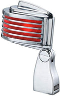 Heil The Fin Dynamic Microphone for Live Sound Applications and Video Podcasting XLR Microphone with Vintage Appeal Wide Frequency Response and Superior Rear Noise Rejection - Chrome/Red