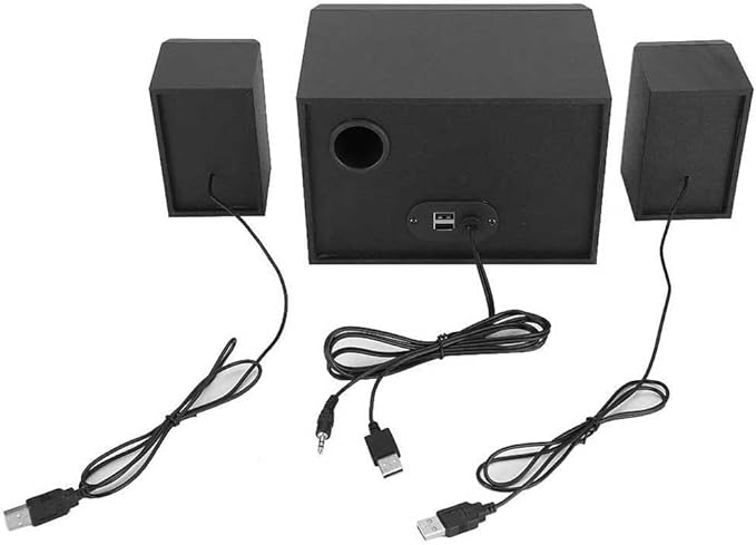 Computer Speakers Mini 2.1 USB-Powered Stereo Multimedia Desktop Speakers for PC/Laptop/Tablets/Game Machine