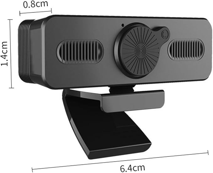 GIZNXBA Webcam with Built-in Microphone Auto Light Correction USB Webcam with Privacy Cover 360° Rotation Pan &amp Tilt for High-End Business Meetings&ampLive Streaming(1080P)