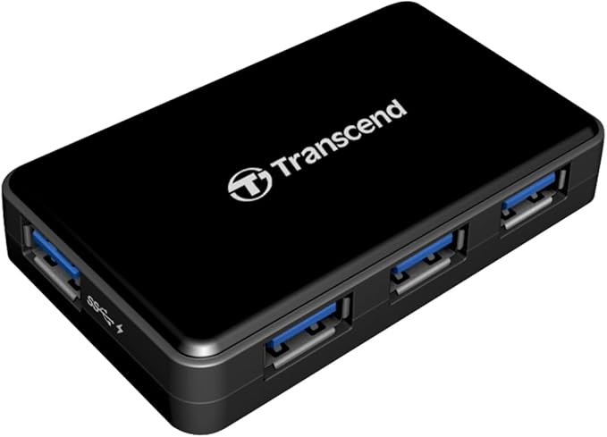Transcend USB 3.0 4-Port Hub TS-HUB3K Black