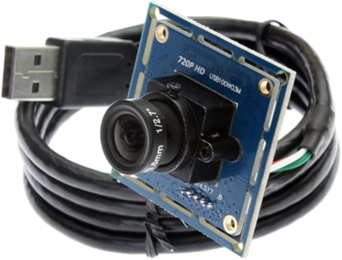 ELP 1mp HD USB Camera for Computer Mini HD Free Driver PC USB Camera Module MJPEG 720p Webcam Board UVC USB2.0 Lightburn Linux Windows Raspberry Pi Mac Jetson Nano