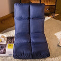 ELEFOCUS Floor Chair Folding Chair with Backrest Gaming Chair 5-Speed Adjustable for Reading in The Bedroom 4 Colors(Blau)